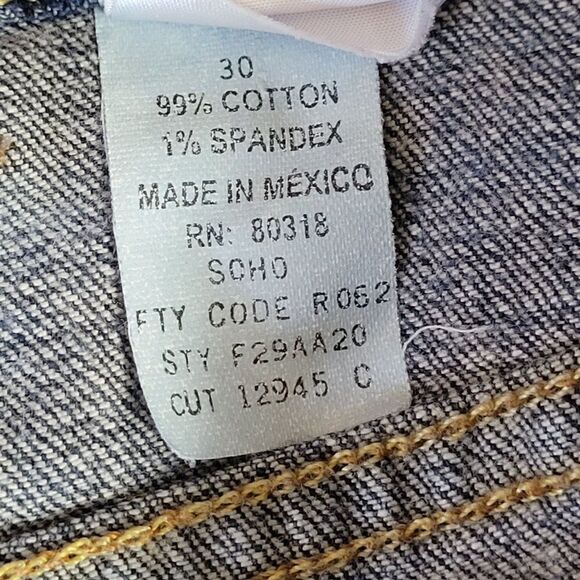 Lucky Brand Dungarees Mid-Rise Cut-Off Denim Shorts 10/30 Dark Wash Bermuda - Picture 14 of 14